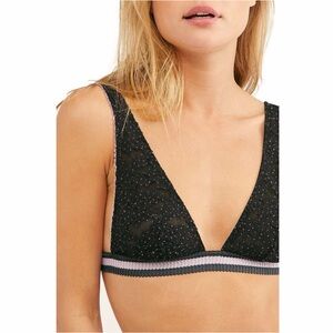 Free People Livvy Lace Bralette in Night Combo